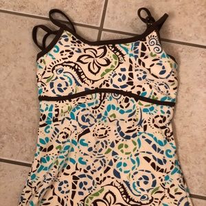 Hapari Modest Tankini Top XS - Confetti Print